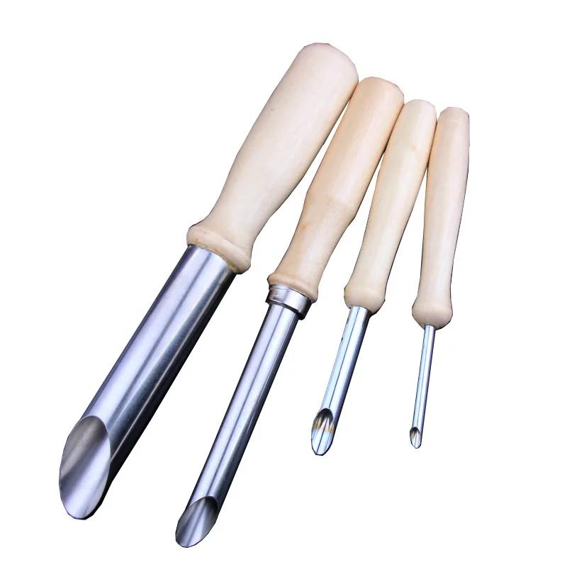 4 Pcs/set Stainless Steel Circle Shaping Pottery Clay Tool Soft Clay Model Making Tool DIY Sculpt Tools Hole Punch P